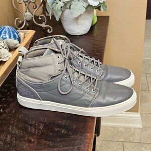 Vans Men's OTW TB4R Hi Top Leather Sneakers, Gray, Sz 13